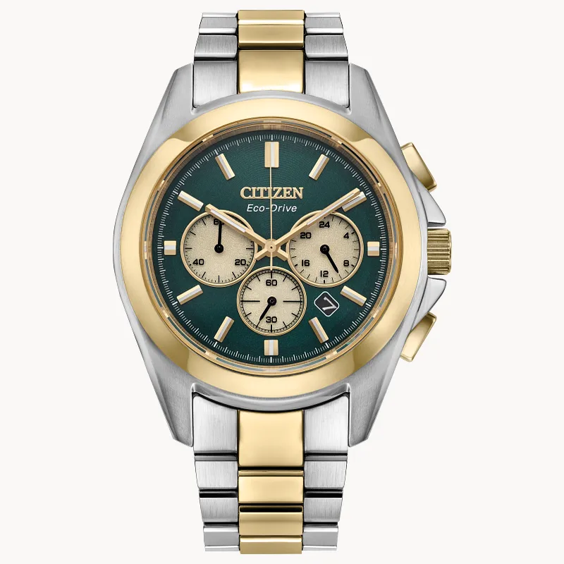 Sport Luxury Green Dial Stainless Steel Bracelet CA4684-54X | CITIZEN Sport Luxury Green Dial Stainless Steel Bracelet CA4684-54X | CITIZEN
